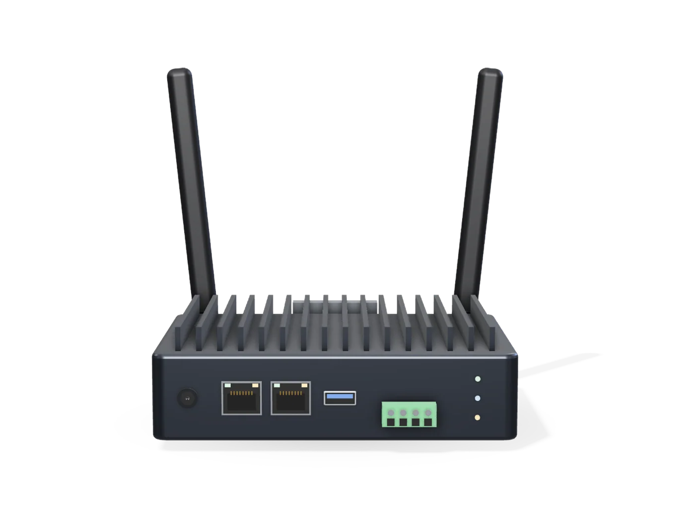 Front view — representative render