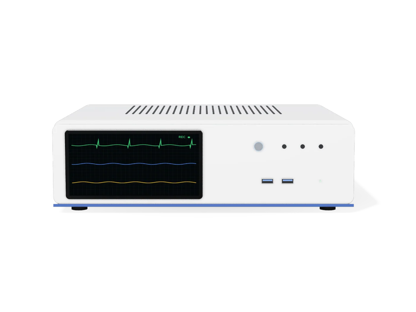 Front view — representative render