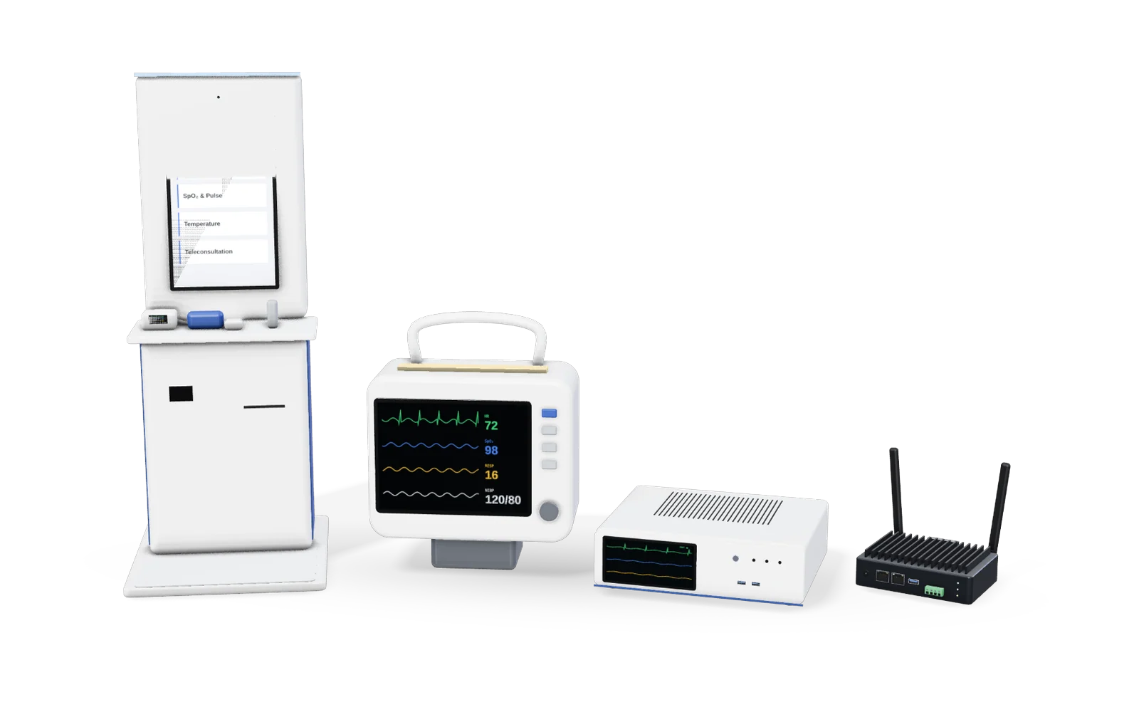 Healthcare — representative deployment render