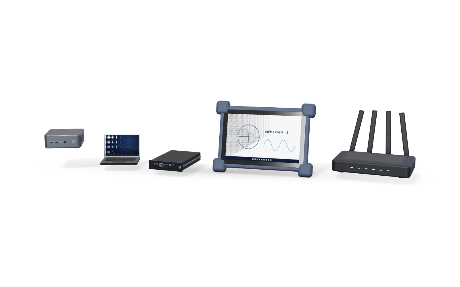 Global OEM / ODM partners — representative deployment render