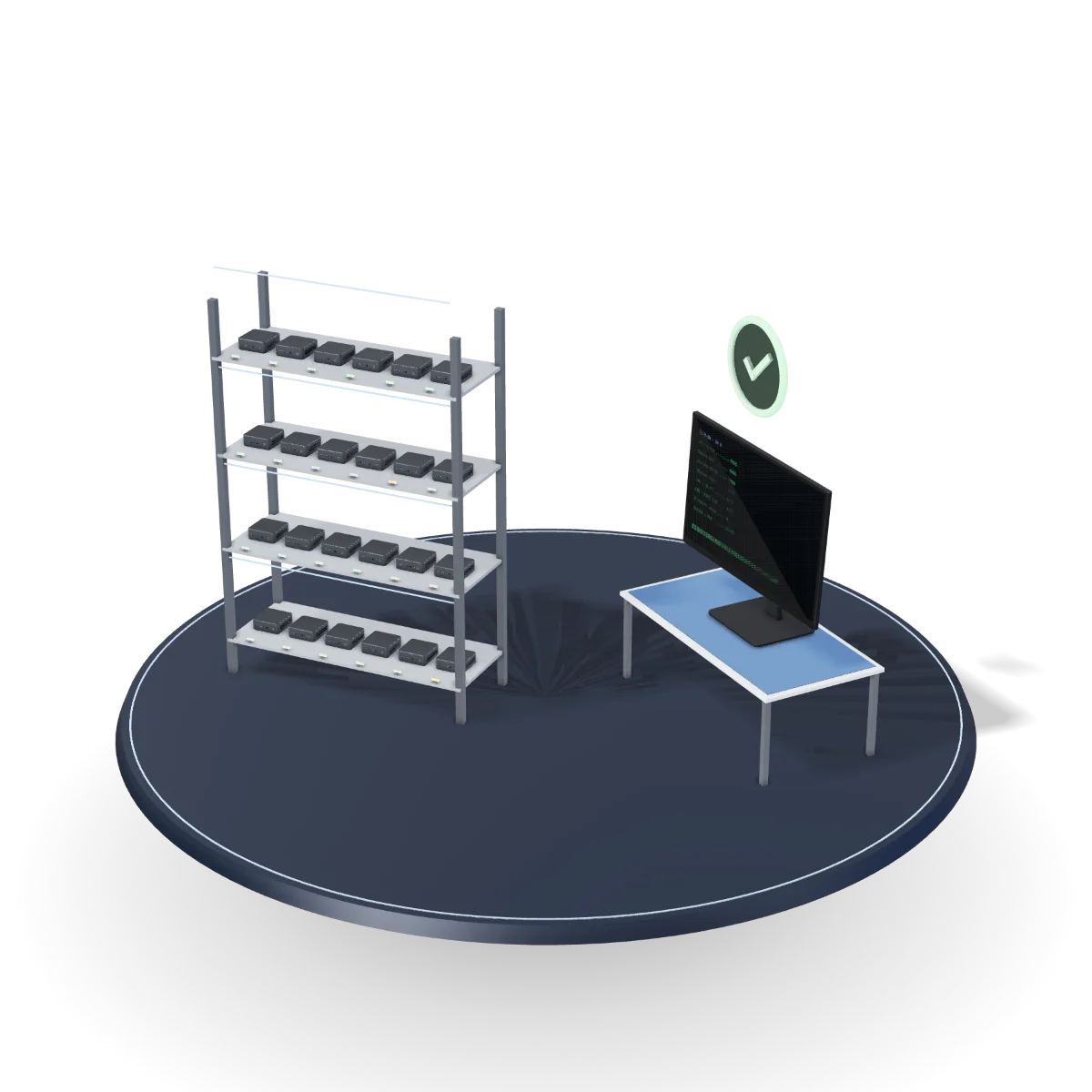 Testing & QA — representative render