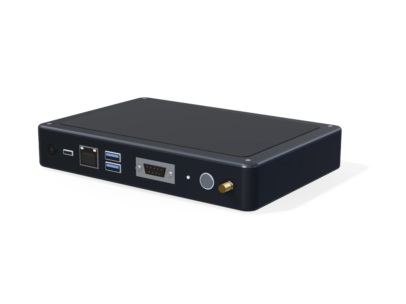 Compact box PC — representative render