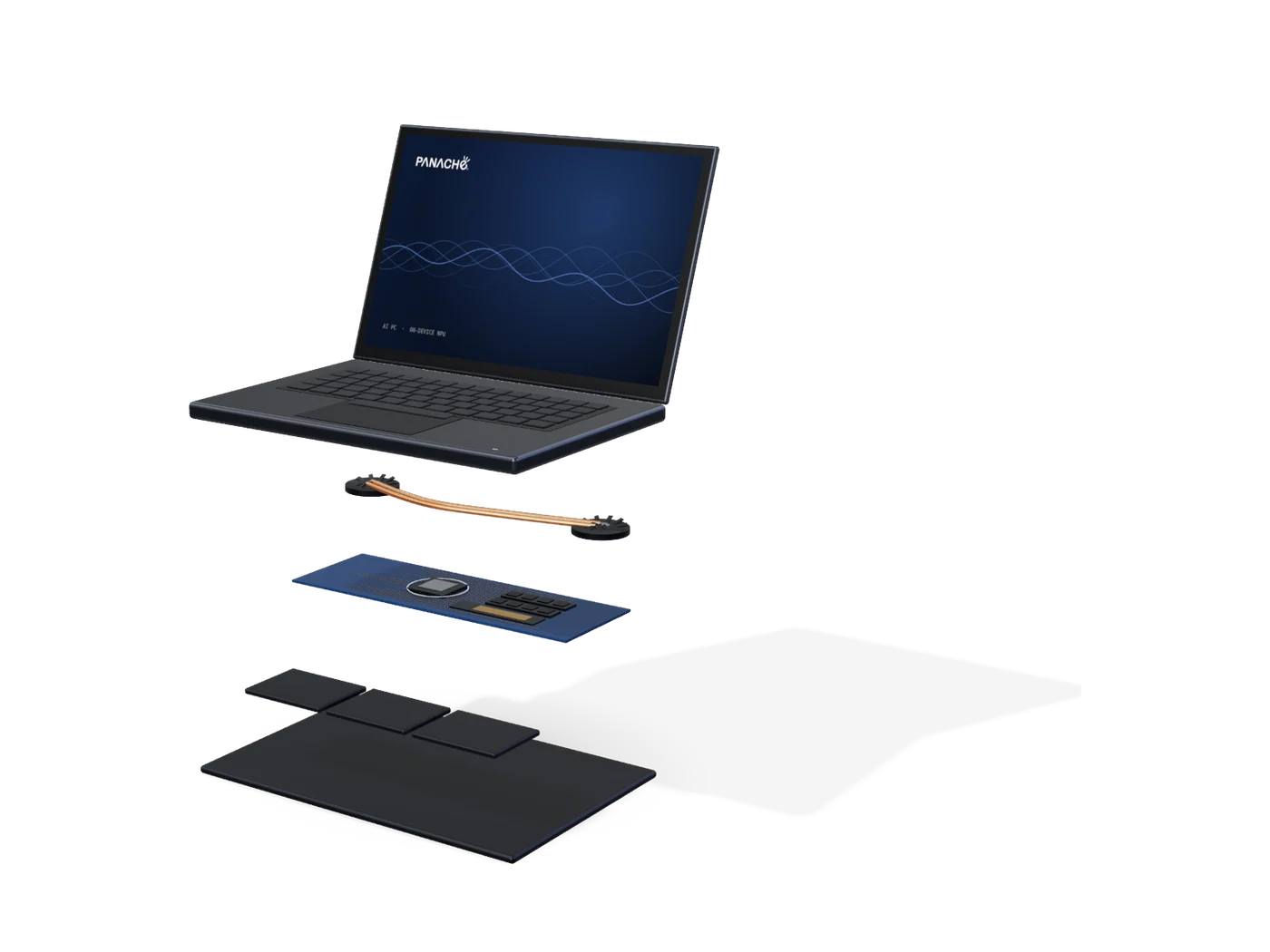 Inside the chassis — representative render