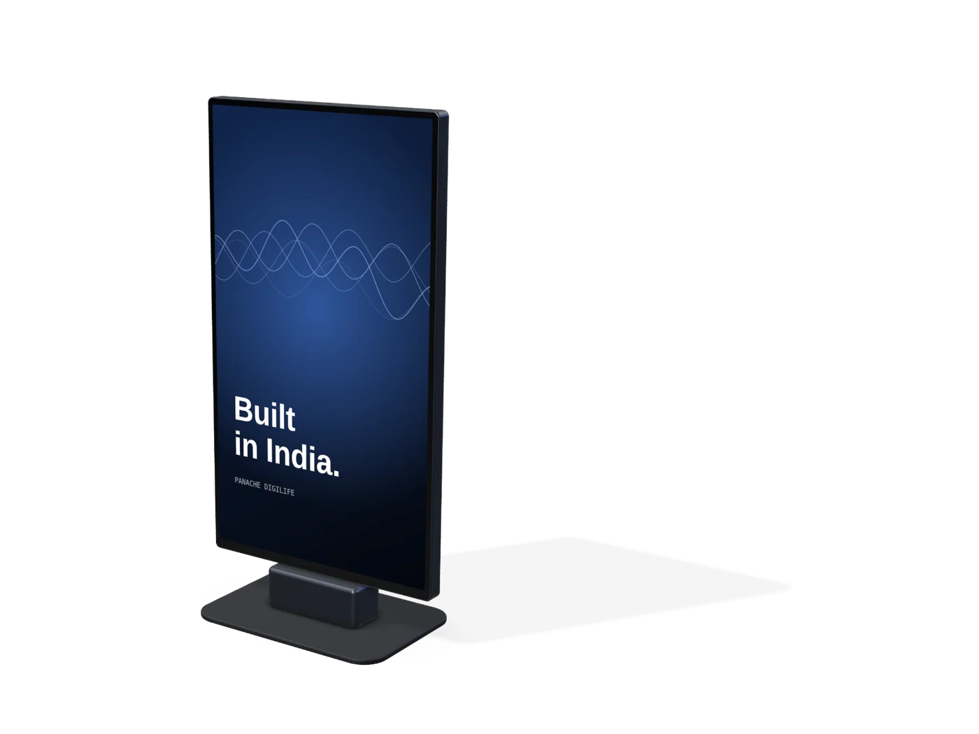 Indoor signage totem — representative render